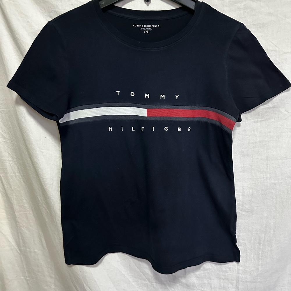 Tommy Hilfiger Blue logo t shirt size small